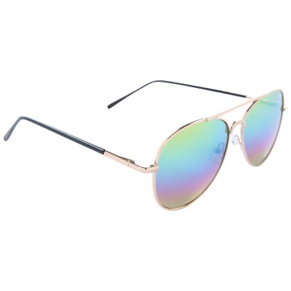 Hologram Kids' Sunglasses in Yellow, Front view