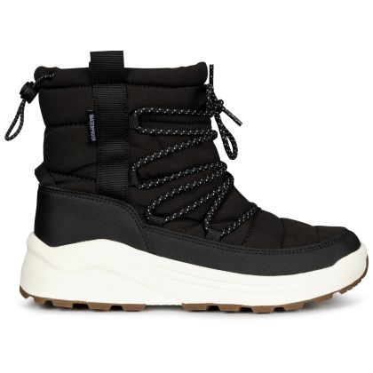 Trespass Womens Waterproof Snow Boots Indie in Black, Front view of footwear