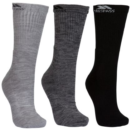 Trespass Adults Casual Socks Jackbarrow 3 Pack