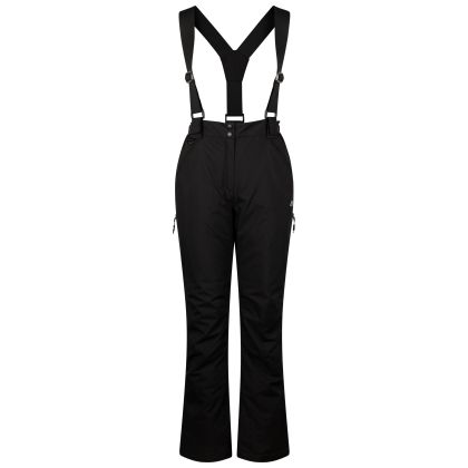 Trespass Womens Ski Trousers Jayne in Black, Front view on mannequin