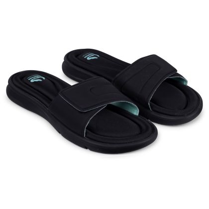 Womens Adjustable Strap Sandals Jem in Black, Pair of footwear