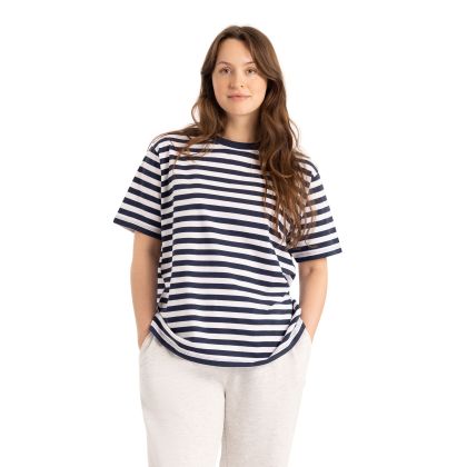 Womens Striped T-Shirt Jemima in Navy Stripe