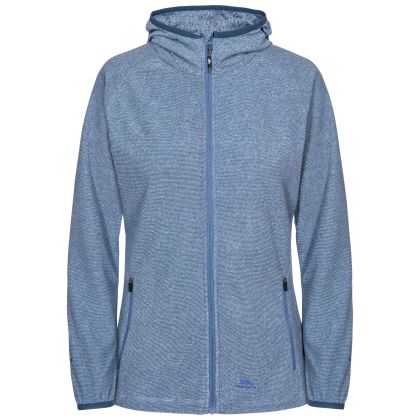 Jennings Women's Full Zip Microfleece in Navy, Front view on mannequin
