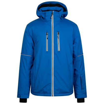Trespass Mens Ski Jacket Joseph in Blue, Front view on mannequin