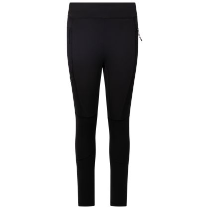 DLX Womens Outdoor Leggings Kessell C in Black, Front view on mannequin