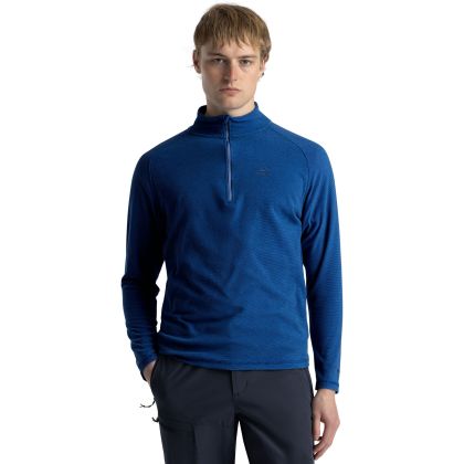 Keynote Men's 1/2 Zip Fleece in Navy, Front view on mannequin