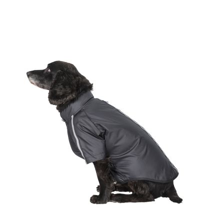 Trespaws Medium Waterproof Dog Coat in Black Khaos