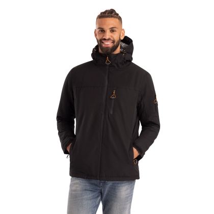 Mens Padded Waterproof Jacket Kirkbost in Black