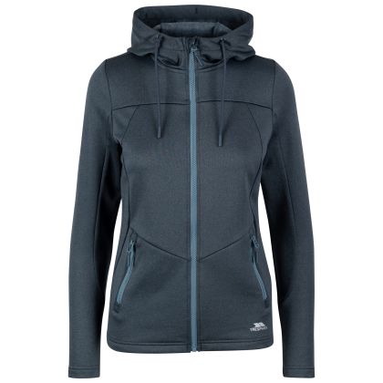 Trespass Women's Active Top TP75 Koa in Blue greige marl, Front view on mannequin