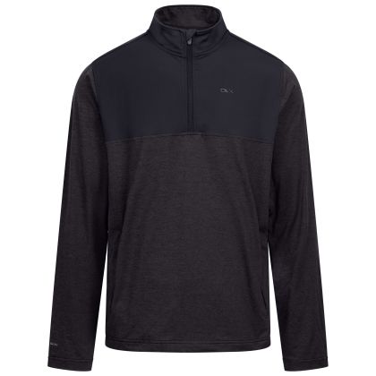 DLX Mens Quick Dry Active Top Lawrie in Charcoal Marl