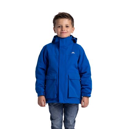 Men's Waterproof Jacket TP50 Lost in BLUE, Front view on mannequin