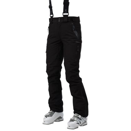 Women's DLX Ski Trousers Marisol II in BLACK, Front view on model