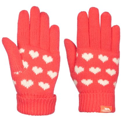 Trespass Casual Girls Gloves Mary in Strawberry