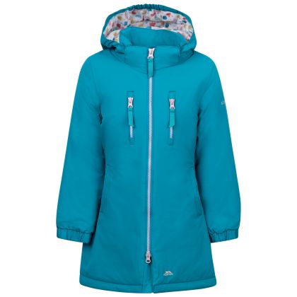 Girls Padded Rain Jacket Marybank in Light Teal