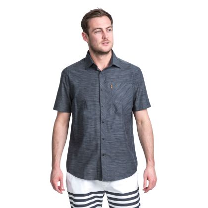 Trespass Men's Short Sleeve Shirt in Grey Matadi
