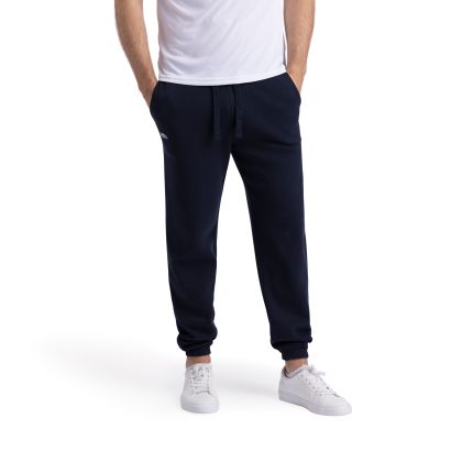 Mens Casual Joggers Matte In Navy, Front view on mannequin
