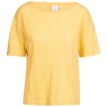 Womens Casual Tshirt Maude in PALE MAIZE, Front view on mannequin