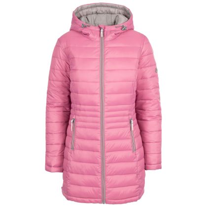 Trespass Women's Casual Jacket Mavis in ROSE BLUSH, Front view on mannequin