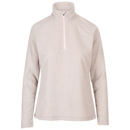 Trespass Womens Fleece Meadows in PALE GREY, Front view on mannequin