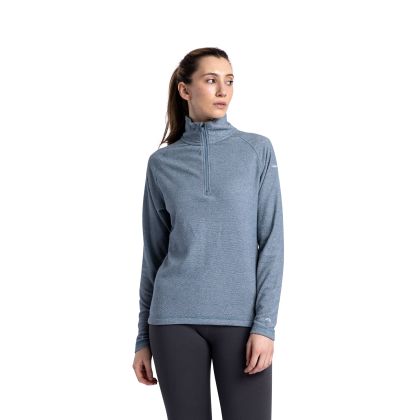 Women s Fleece AT100 Meadows in Blue, Front view on mannequin