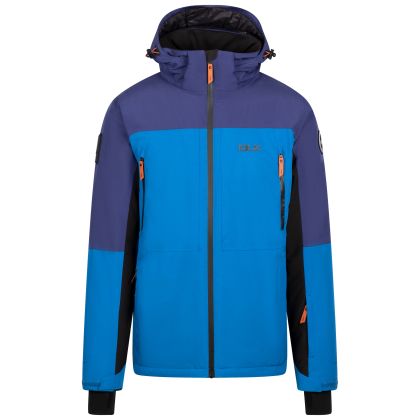 Mens Ski Jacket Michael in Blue, Front view on mannequin