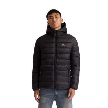 Mens Casual Padded Jacket Mikey in Black