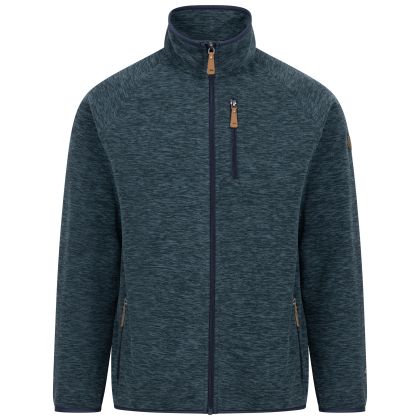 Mens Full Zip Microfleece Mitchie in Dark Teal