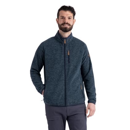 Mens Full Zip Microfleece Mitchie in Dark Teal