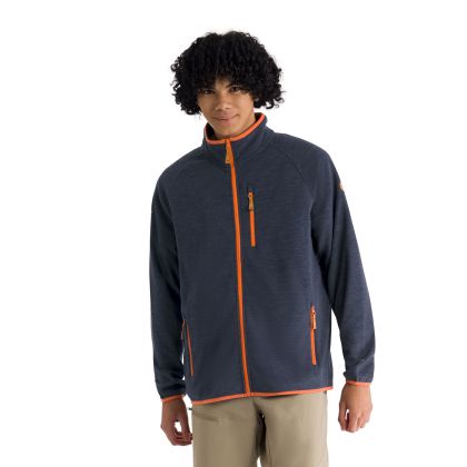 Mens Full Zip Microfleece Mitchie in Navy
