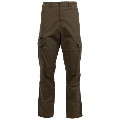 Trespass Mens Casual Cargo Trousers Mohalk in Dark Vine, Front view on mannequin