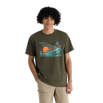 Mens Quick Dry T-Shirt Murray in Dark Vine