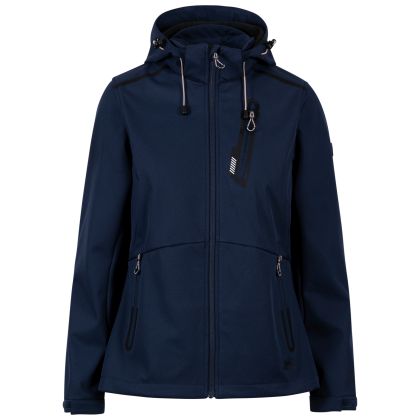 Women s Softshell Jacket Tp75 Neman in NAVY, Front view on mannequin