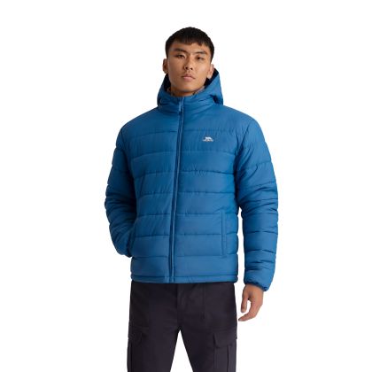 Mens Casual Jacket Odair in Blue, Front view on mannequin