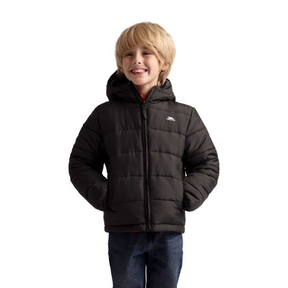 Boys Casual Jacket Odair in Black, Front view on mannequin