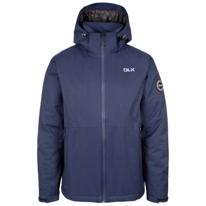 Men's DLX Waterproof Jacket Penden in NAVY, Front view on mannequin