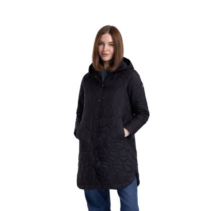 Womens Casual Jacket Phase in BLACK, Front view on mannequin