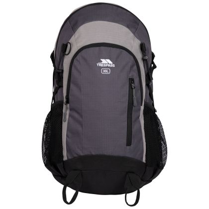 Trespass 30L Rucksack Pitloch in Grey, Front view