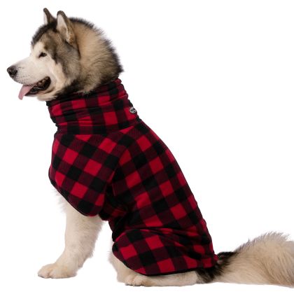 Trespass Dog Towelling Robe Poochy Red L/XL