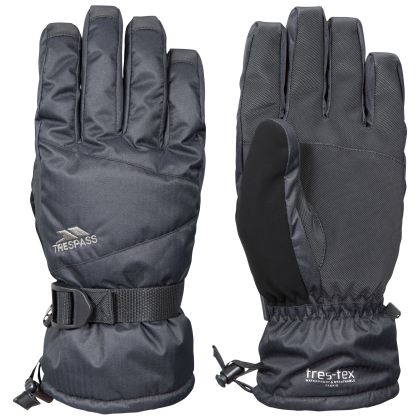 Trespass Adults' Ski Gloves in Black Punch