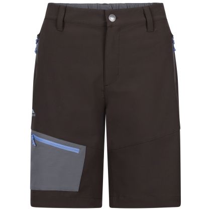 Womens Walking Shorts Quest in Peat, Front view on mannequin