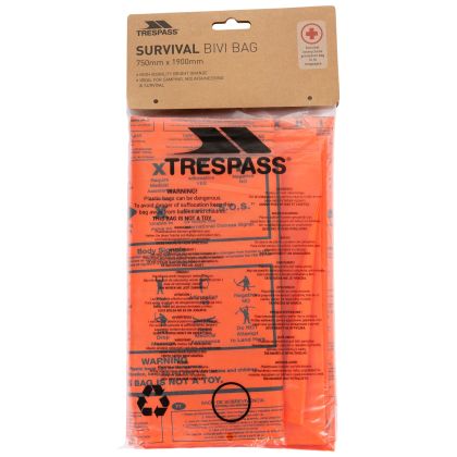Trespass Vis Survival Bag in Orange Hi, Front view