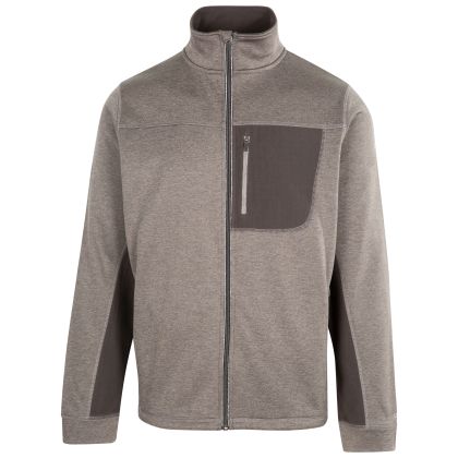 Trespass Men's Fleece AT200 Radnage in DARK GREY MARL, Front view on mannequin