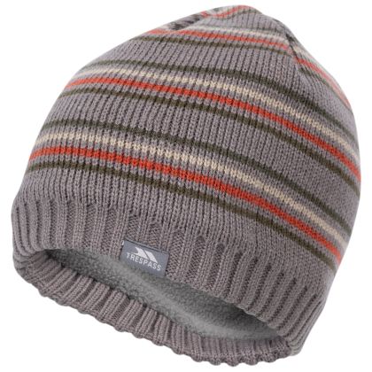 Men s Beanie Hat Ray in STORM GREY, Hat at angled view