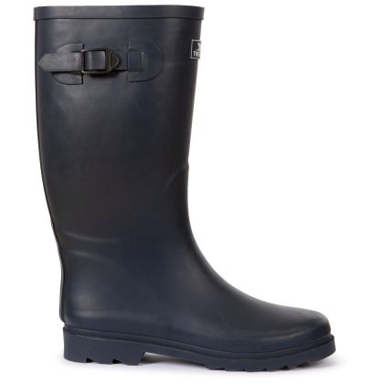 Trespass Mens Welly Boots Recon X in Navy, Front view of footwear