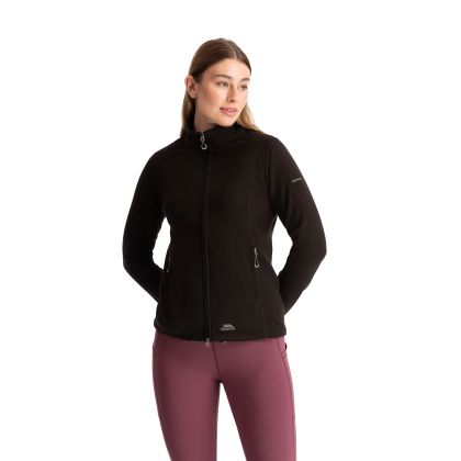 Womens Fleece At100 Renato in Black, Front view on mannequin