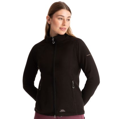 Womens Fleece At100 Renato in Black, Front view on mannequin