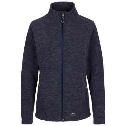 Trespass Womens Fleece AT200 Reply in Navy Marl, Front view on mannequin