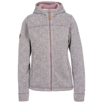 Reserve Women's Fleece Hoodie in Light Purple, Front view on mannequin