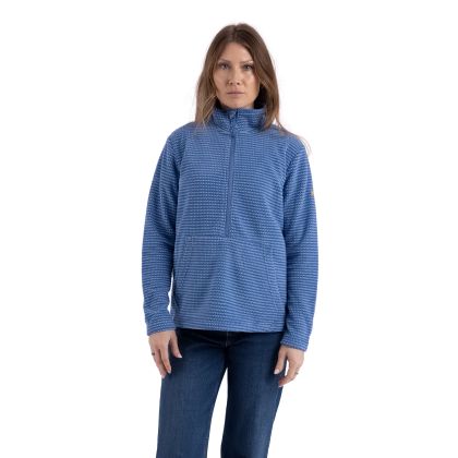 Womens Fleece Ribes in Coastal Blue