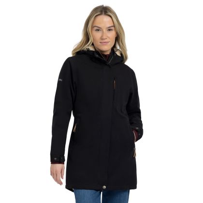 Womens Fleece Lined Waterproof Jacket  Risha in Black